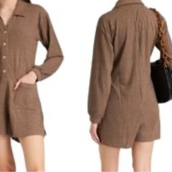 Onia Ribbed Knit Playsuit Jumpsuit M - Picture 1 of 6